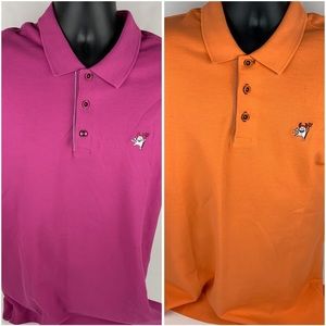 Robert Graham Mens Devil Polos Short Sleeve Medium